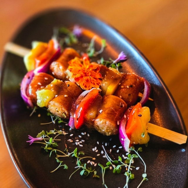 Brochetas de Salchicha de pollo